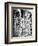 Carved Horse Pillars in Ranganatha Temple, Srirangam, 1869-Samuel Bourne-Framed Photographic Print