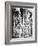 Carved Horse Pillars in Ranganatha Temple, Srirangam, 1869-Samuel Bourne-Framed Photographic Print