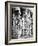 Carved Horse Pillars in Ranganatha Temple, Srirangam, 1869-Samuel Bourne-Framed Photographic Print