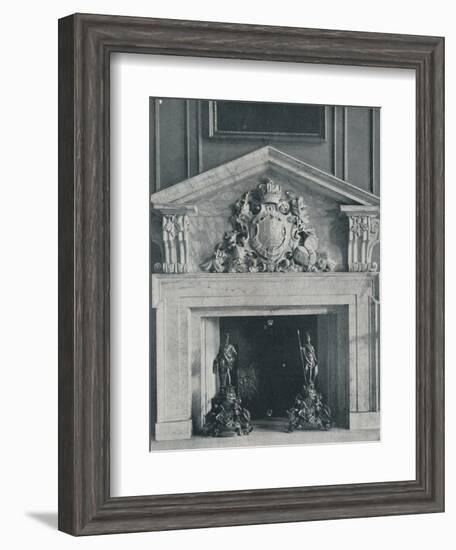 Carved Marble Chimneypiece by William Kent (1685-1748)-Unknown-Framed Photographic Print