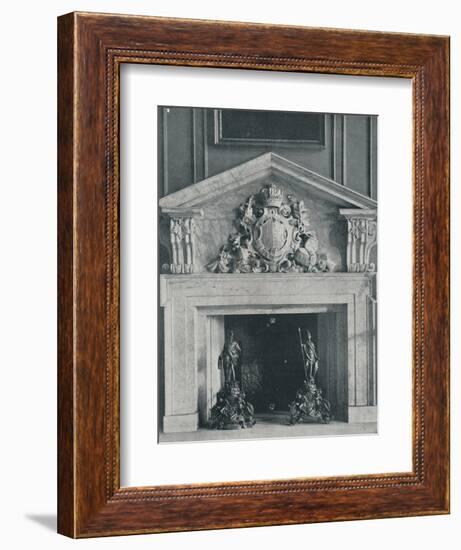 Carved Marble Chimneypiece by William Kent (1685-1748)-Unknown-Framed Photographic Print