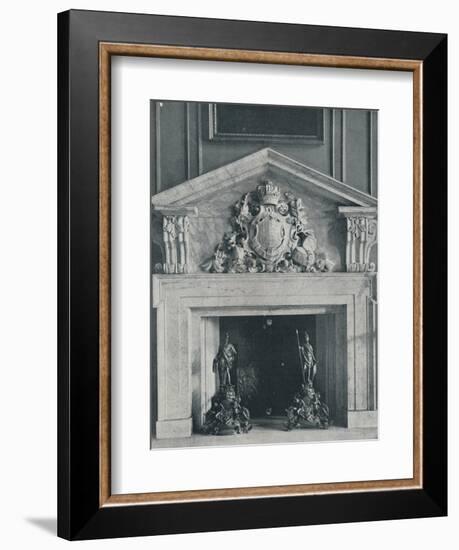 Carved Marble Chimneypiece by William Kent (1685-1748)-Unknown-Framed Photographic Print