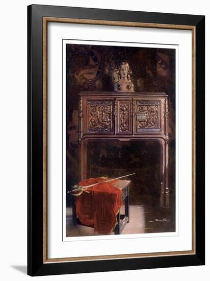 Carved Oak Lous XII Dressoir, 1910-Edwin Foley-Framed Giclee Print