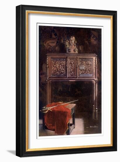 Carved Oak Lous XII Dressoir, 1910-Edwin Foley-Framed Giclee Print