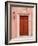 Carved Red Door, San Miguel, Guanajuato State, Mexico-Julie Eggers-Framed Photographic Print