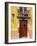 Carved Wooden Door and Balcony, San Miguel, Guanajuato State, Mexico-Julie Eggers-Framed Photographic Print