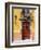 Carved Wooden Door and Balcony, San Miguel, Guanajuato State, Mexico-Julie Eggers-Framed Photographic Print