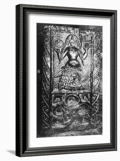 Carving of a Mermaid, Zennor Church, Cornwall, England-Simon Marsden-Framed Giclee Print