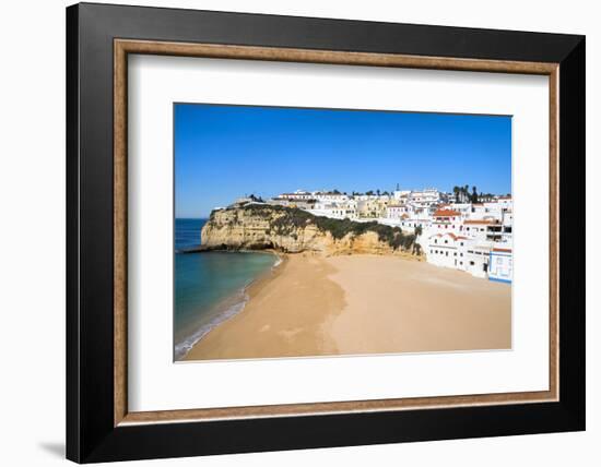 Carvoeiro and Beach, Algarve, Portugal, Europe-G&M Therin-Weise-Framed Photographic Print