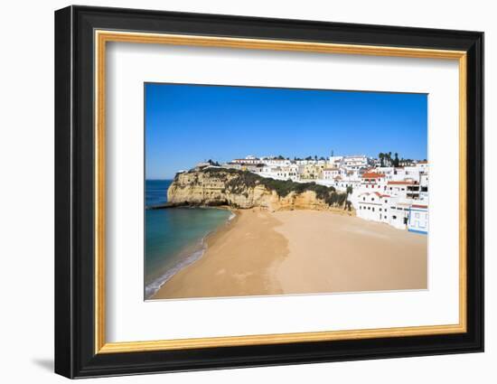 Carvoeiro and Beach, Algarve, Portugal, Europe-G&M Therin-Weise-Framed Photographic Print