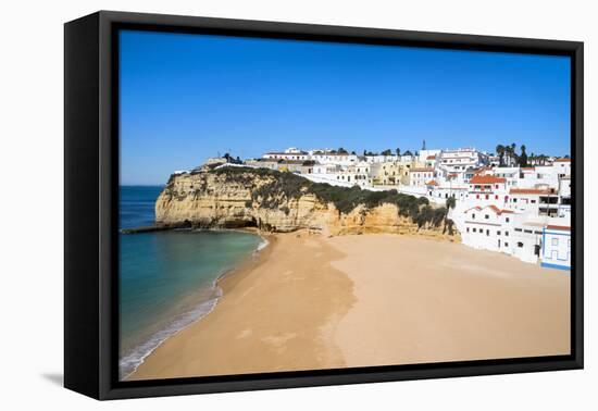 Carvoeiro and Beach, Algarve, Portugal, Europe-G&M Therin-Weise-Framed Premier Image Canvas