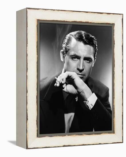 Cary Grant (b/w photo)-null-Framed Stretched Canvas