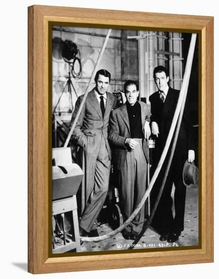 Cary Grant, Frank Capra, James Stewart. "The Philadelphia Story" 1940, Directed by George Cukor-null-Framed Premier Image Canvas
