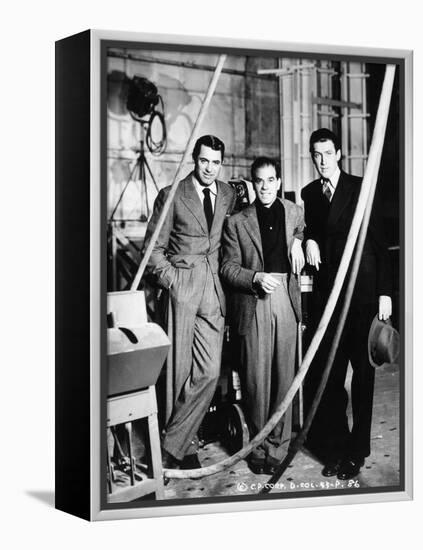 Cary Grant, Frank Capra, James Stewart. "The Philadelphia Story" 1940, Directed by George Cukor-null-Framed Premier Image Canvas