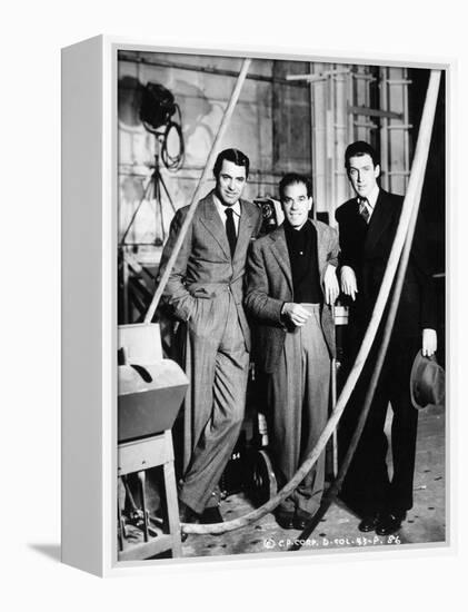 Cary Grant, Frank Capra, James Stewart. "The Philadelphia Story" 1940, Directed by George Cukor-null-Framed Premier Image Canvas