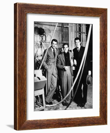 Cary Grant, Frank Capra, James Stewart. "The Philadelphia Story" 1940, Directed by George Cukor-null-Framed Photographic Print