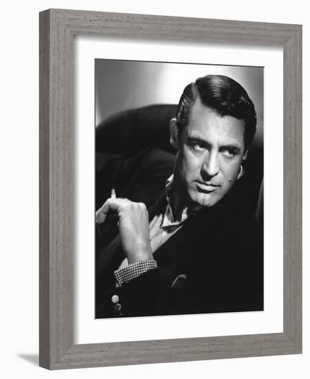 Cary Grant. "Notorious" 1946, Directed by Alfred Hitchcock-null-Framed Photographic Print