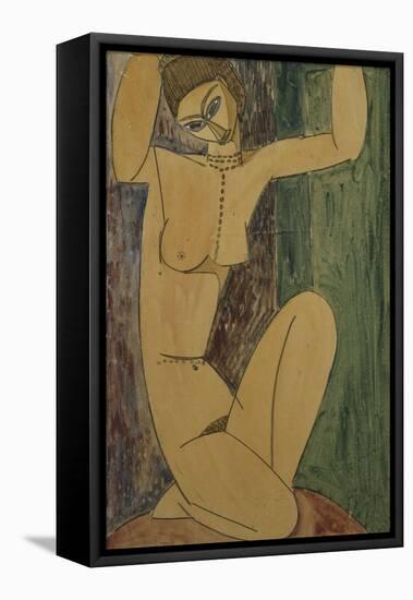 Caryatid; Cariatide, 1913-Amedeo Modigliani-Framed Premier Image Canvas