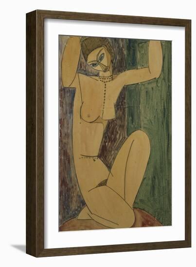 Caryatid; Cariatide, 1913-Amedeo Modigliani-Framed Giclee Print