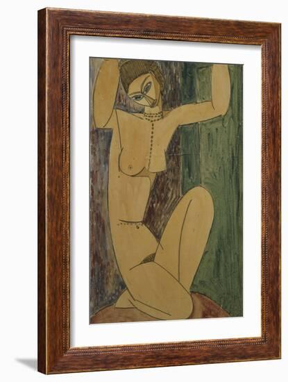 Caryatid; Cariatide, 1913-Amedeo Modigliani-Framed Giclee Print