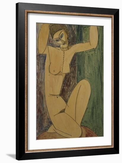 Caryatid; Cariatide, 1913-Amedeo Modigliani-Framed Giclee Print