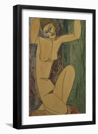 Caryatid; Cariatide, 1913-Amedeo Modigliani-Framed Giclee Print