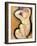 Caryatid, circa 1913-14-Amedeo Modigliani-Framed Giclee Print