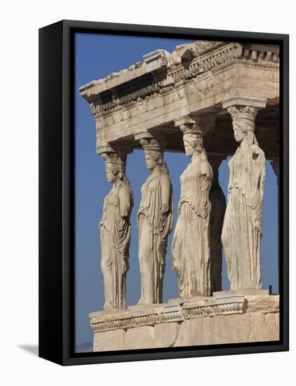 Caryatid Portico, Erechthion, Acropolis, UNESCO World Heritage Site, Athens, Greece, Europe-Thouvenin Guy-Framed Premier Image Canvas