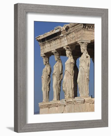 Caryatid Portico, Erechthion, Acropolis, UNESCO World Heritage Site, Athens, Greece, Europe-Thouvenin Guy-Framed Photographic Print