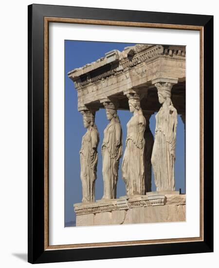 Caryatid Portico, Erechthion, Acropolis, UNESCO World Heritage Site, Athens, Greece, Europe-Thouvenin Guy-Framed Photographic Print