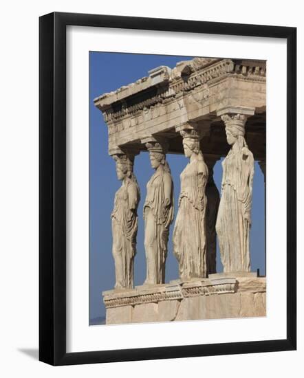 Caryatid Portico, Erechthion, Acropolis, UNESCO World Heritage Site, Athens, Greece, Europe-Thouvenin Guy-Framed Photographic Print