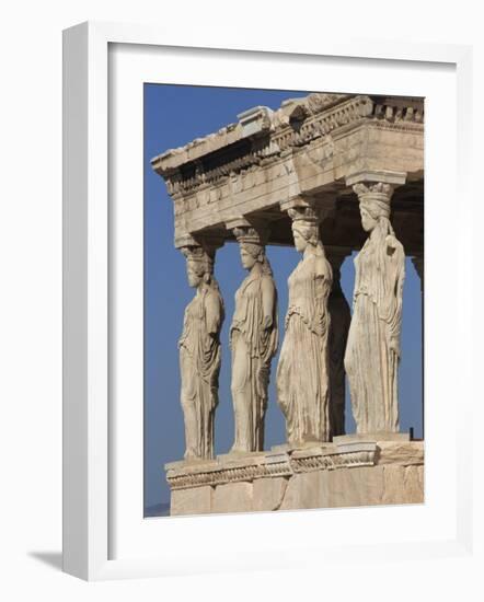 Caryatid Portico, Erechthion, Acropolis, UNESCO World Heritage Site, Athens, Greece, Europe-Thouvenin Guy-Framed Photographic Print