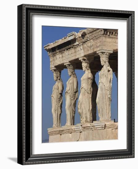 Caryatid Portico, Erechthion, Acropolis, UNESCO World Heritage Site, Athens, Greece, Europe-Thouvenin Guy-Framed Photographic Print