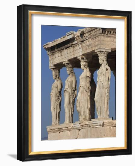 Caryatid Portico, Erechthion, Acropolis, UNESCO World Heritage Site, Athens, Greece, Europe-Thouvenin Guy-Framed Photographic Print