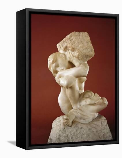 Caryatid with a Stone, 1881-82-Auguste Rodin-Framed Premier Image Canvas