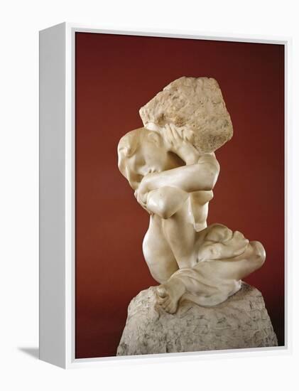 Caryatid with a Stone, 1881-82-Auguste Rodin-Framed Premier Image Canvas