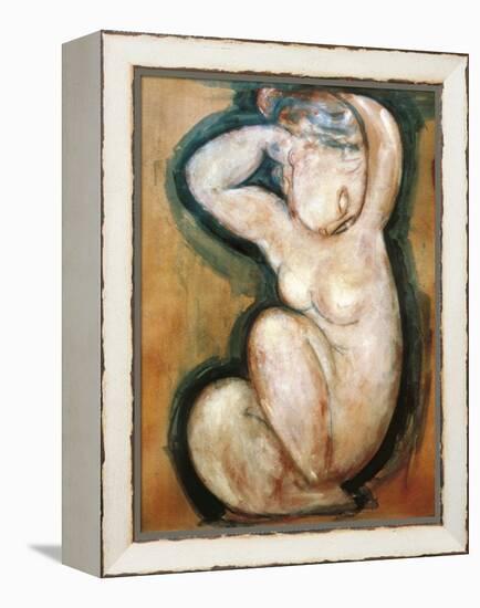 Caryatid-Amedeo Modigliani-Framed Stretched Canvas