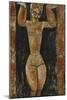 Caryatid-Amedeo Modigliani-Mounted Giclee Print