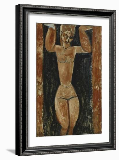 Caryatid-Amedeo Modigliani-Framed Giclee Print