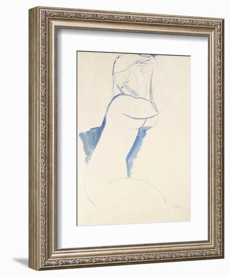 Caryatide, C.1913-Amedeo Modigliani-Framed Giclee Print