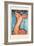 Caryatide-Amedeo Modigliani-Framed Art Print