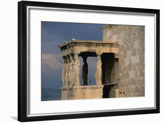 Caryatids Porch of the Erechtheion, Acropolis-null-Framed Photographic Print