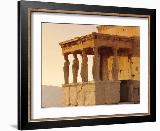 Caryatids Portico, Figures of the Six Maidens, Erechtheion, Athens, Greece, Europe-Guy Thouvenin-Framed Photographic Print