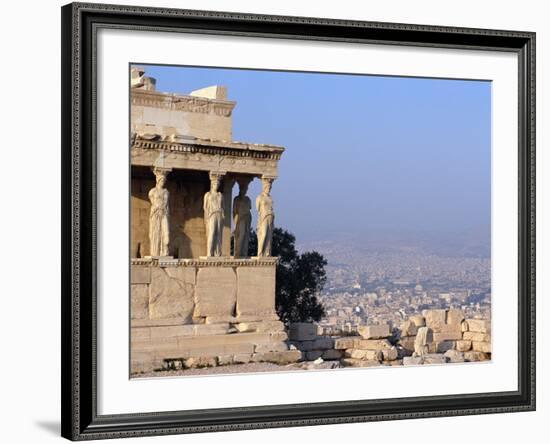 Carytids of Acropolis Overlooking Athens-Ron Watts-Framed Photographic Print