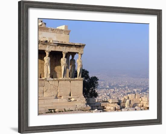 Carytids of Acropolis Overlooking Athens-Ron Watts-Framed Photographic Print