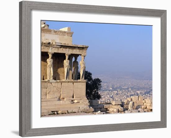 Carytids of Acropolis Overlooking Athens-Ron Watts-Framed Photographic Print