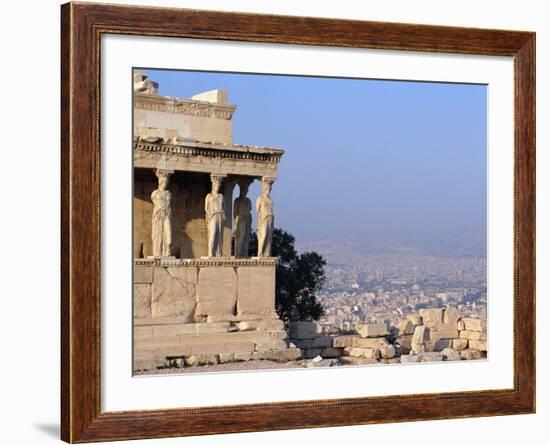 Carytids of Acropolis Overlooking Athens-Ron Watts-Framed Photographic Print