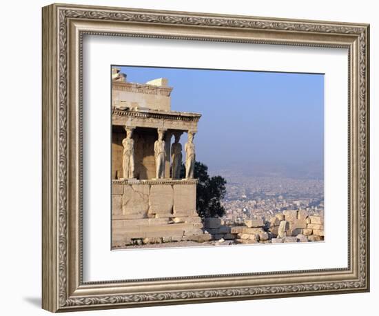 Carytids of Acropolis Overlooking Athens-Ron Watts-Framed Photographic Print