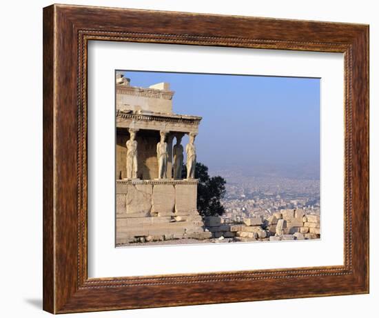 Carytids of Acropolis Overlooking Athens-Ron Watts-Framed Photographic Print