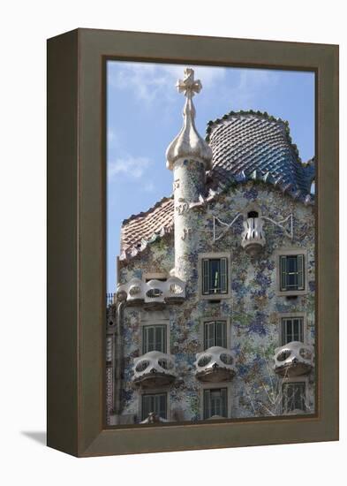 Casa Batllo, a House Designed by Antonio Gaudi and Admired by Salvador Dali-James Emmerson-Framed Premier Image Canvas